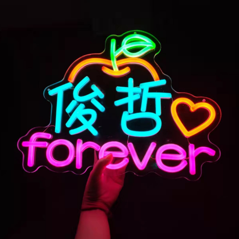 手举发光灯牌led班级牌放学接孩子明星演唱会定制应援手机背夹