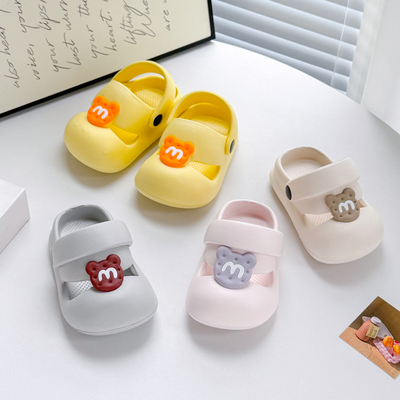 宝宝洞洞鞋夏季小孩婴幼儿室内防滑男女童外穿凉拖鞋软底学步鞋