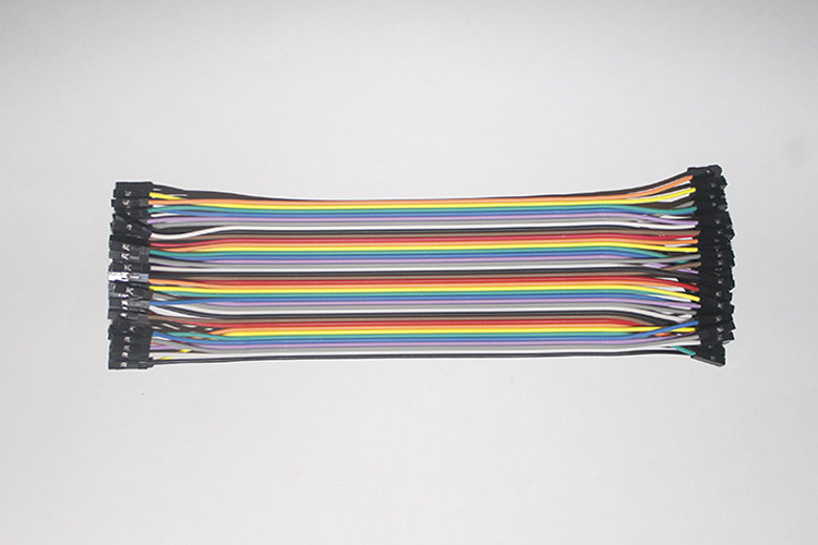 杜邦线3p-3p双头线2.54间距 蓝白排线 线长20cm/厘米线束加工订做