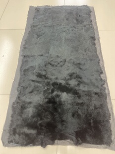 黑托卡长羊毛拼貂水貂褥子真皮毛貂皮原材料皮草毯子皮料面料DIY