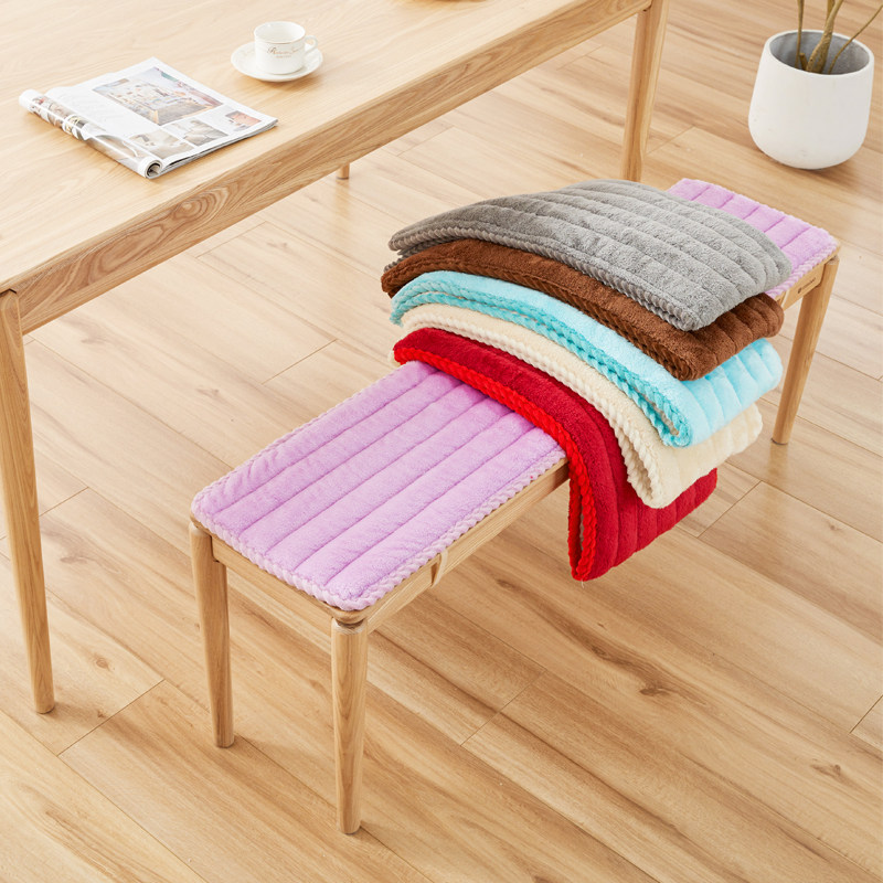 毛绒简约现代纯色椅子定做长椅座垫沙发垫长方形长条垫,居家布艺,椅垫,淘宝优惠券,粉丝福利购,淘宝优惠卷