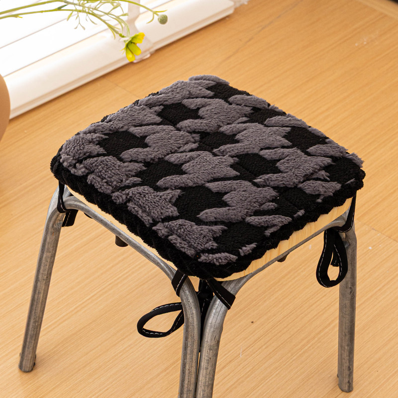 冬季防滑加厚毛绒坐垫小凳子学生椅垫塑料凳餐椅垫,居家布艺,椅垫,淘宝优惠券,粉丝福利购,淘宝优惠卷