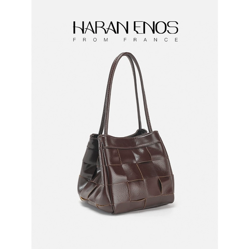 Сумка подмышку, вместительная и большая плетеная портативная сумка через плечо, изысканный стиль, городской стиль