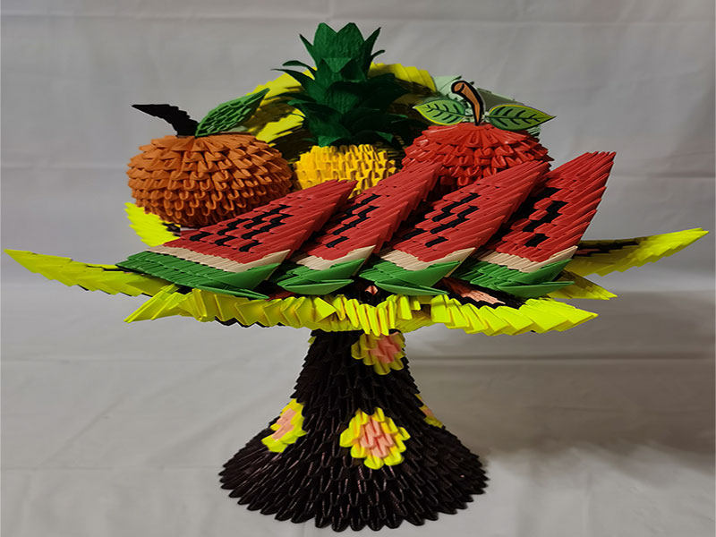 三角插/手工折纸/手工diy/手工材料包/剪纸/成品/水果系列组合