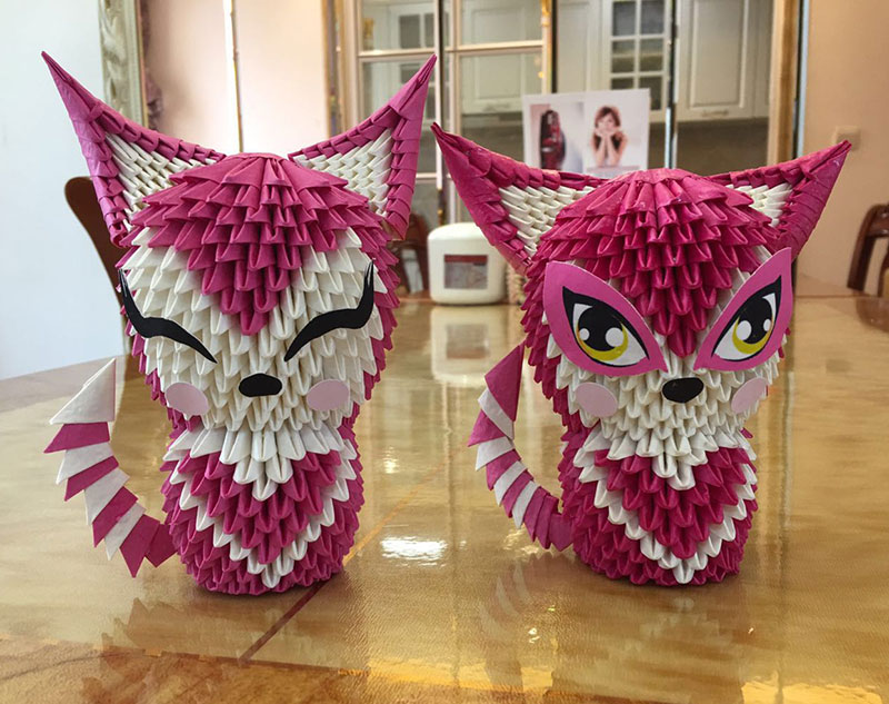 三角插手工折纸diy/成品阿狸