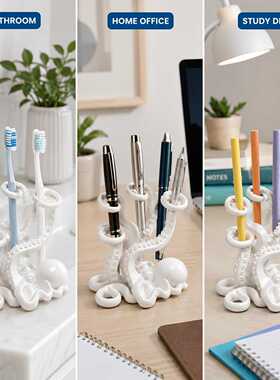 3D打印章鱼艺术摆件创意雕塑+