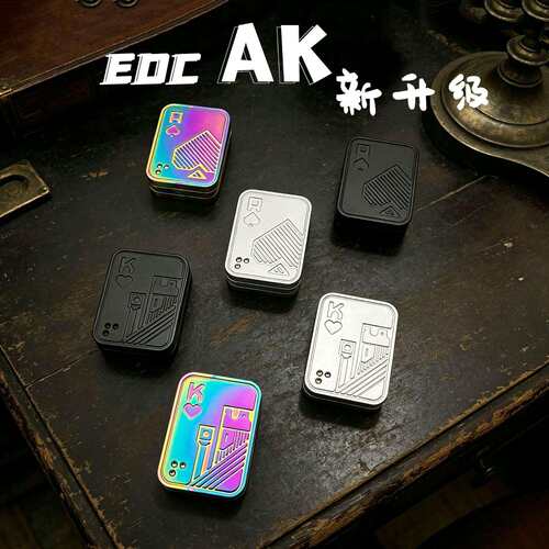 新品首发EDC全金属AK扑克推牌