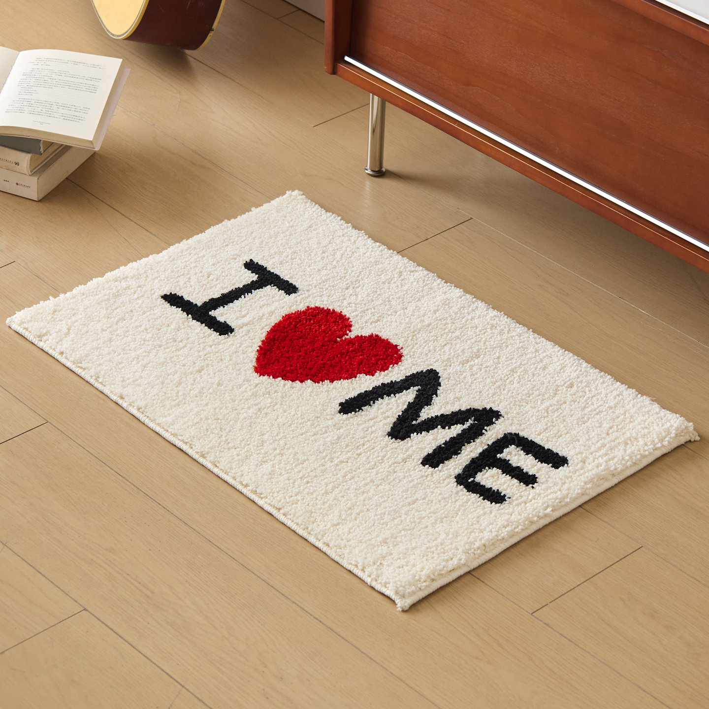 原创设计加厚简约加厚植绒地垫