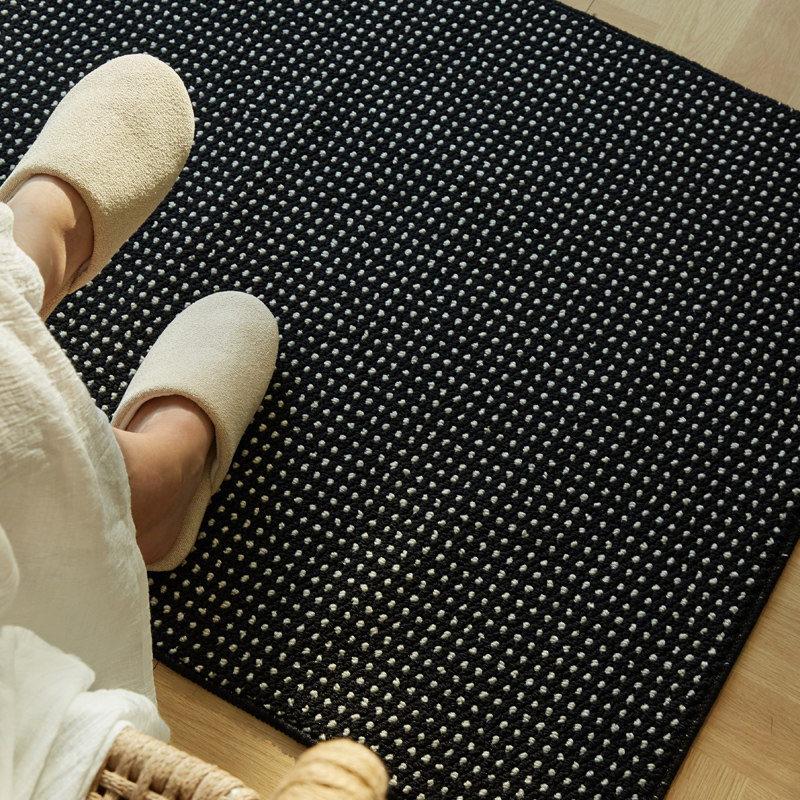 入户门地垫高级感仿剑麻进门地毯大门口玄关门外蹭土耐脏免洗脚垫