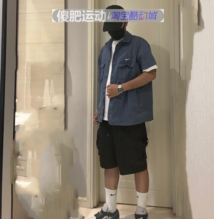 耐克男子工装机能衬衫短袖