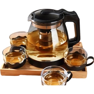 加厚防爆耐热玻璃功夫茶具家用大号过滤花茶壶单壶红茶茶具爆款