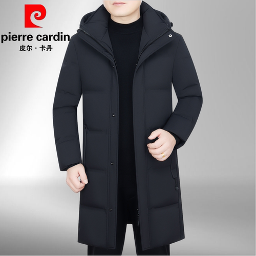 加厚商务中长皮尔卡丹可脱卸内胆