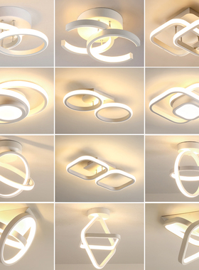 过道灯现代简约入户门厅灯创意led阳台灯北欧衣帽间玄关灯走廊灯