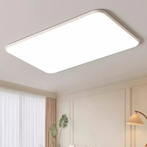 现代简约LED吸顶灯客厅灯全光谱护眼超薄白色长方形灯具全屋灯饰