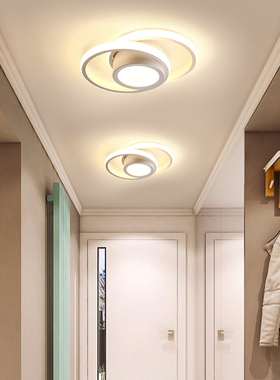 走廊入户玄关衣帽间楼梯阳台网红现代led灯具北欧简约过道吸顶灯