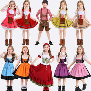 德国啤酒服装新款幼儿园团体演出服国际文化节表演服巴伐利亚服装