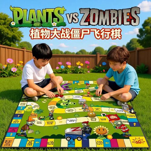 大富翁飞行棋益智玩具植物大战僵尸游戏3-12岁幼儿园学生儿童棋类