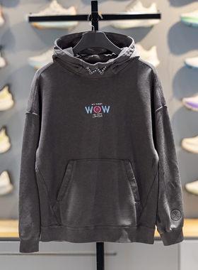 李宁套头连帽卫衣男2026春季韦德生活运动休闲卫衣套头衫AWDW015