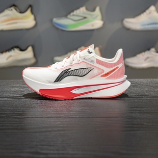 李宁飞电6CHALLENGER女子䨻丝反光轻量高回弹竞速比赛跑鞋ARMW004