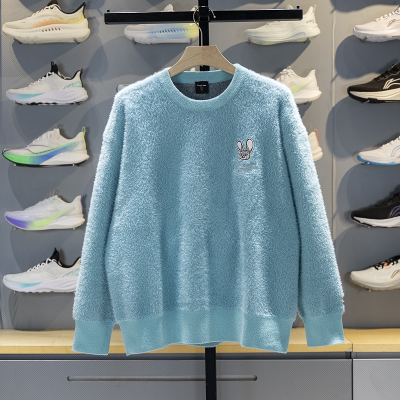 李宁套头编织衫舒适保暖