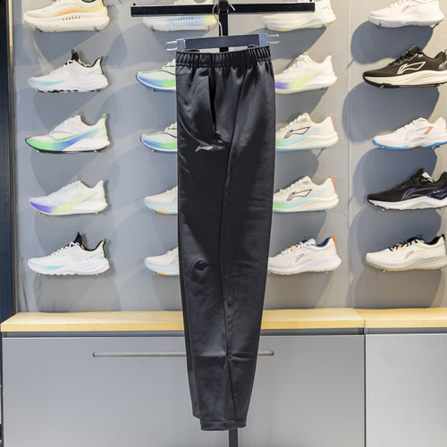 李宁直筒男子保暖防泼水运动裤