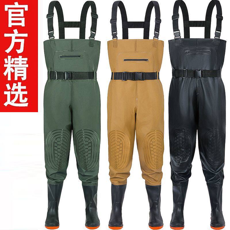 下水裤防水加厚连体半身
