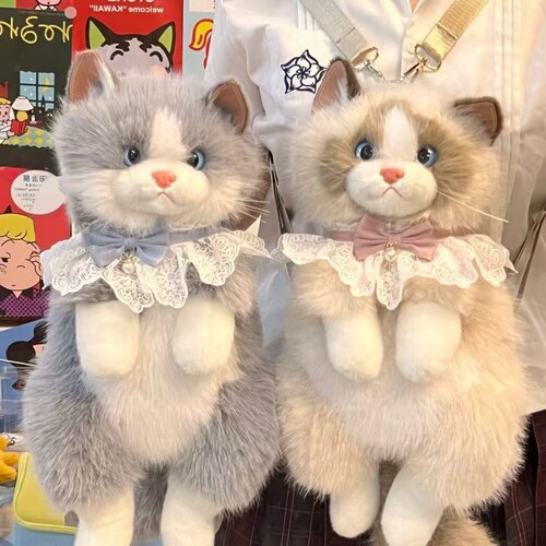 仿真布偶猫背包玩偶猫咪双肩包