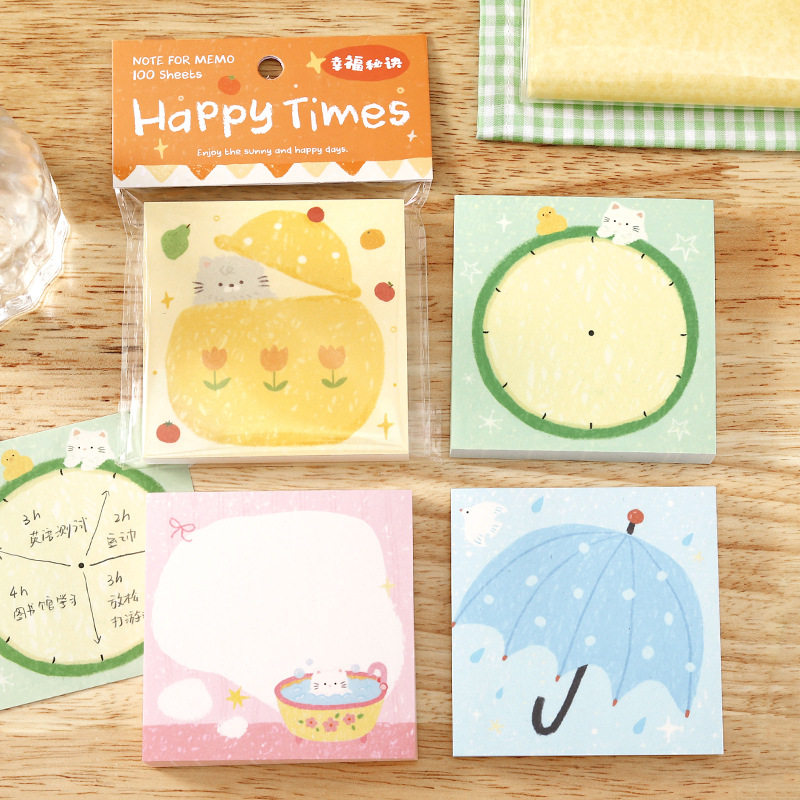 暖暖小确幸便签纸 简约文艺可爱无粘性备忘留言素材便签本100张,文具电教/文化用品/商务用品,便签本/便条纸/N次贴,淘宝优惠券,粉丝福利购,淘宝优惠卷