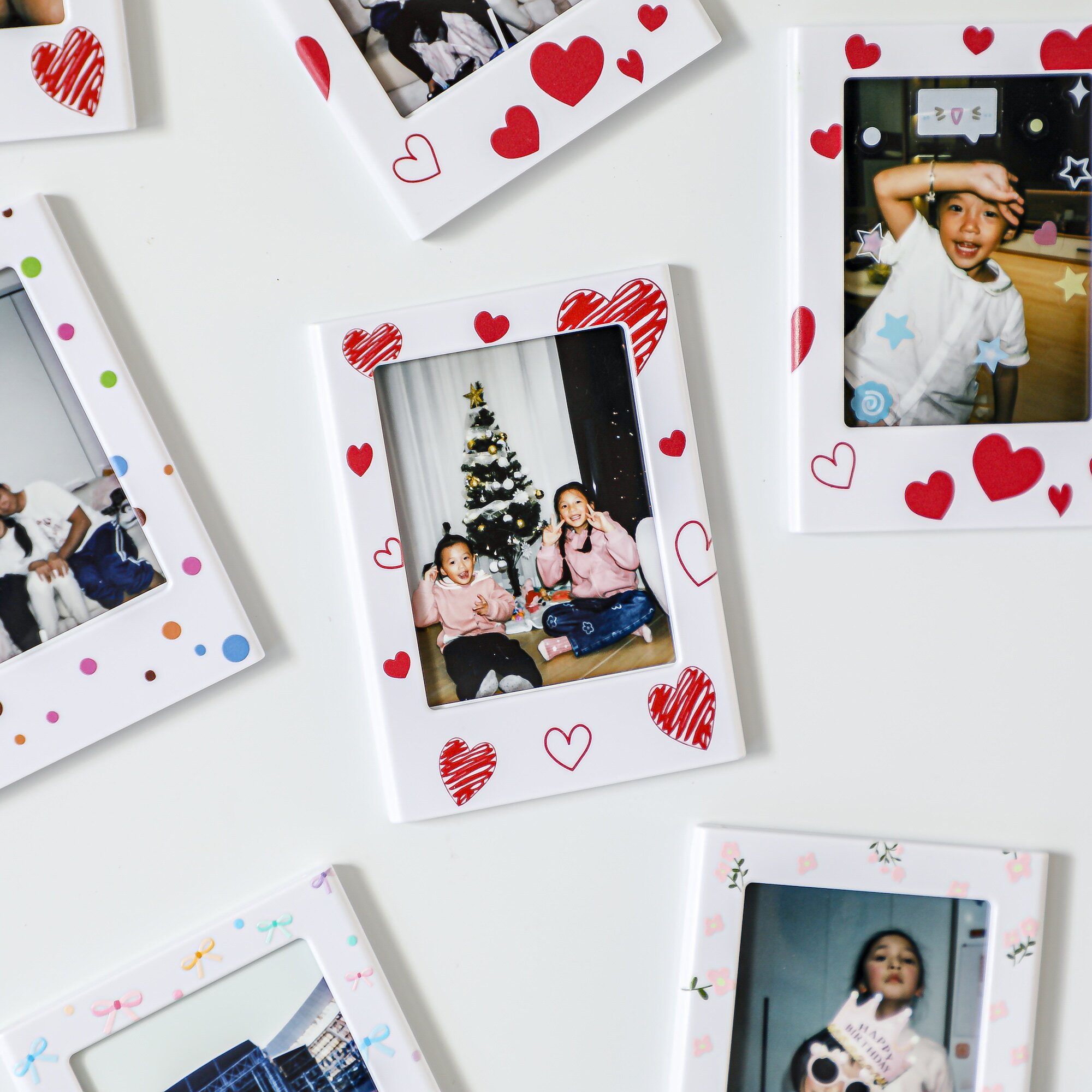 2026新款磁吸冰箱贴3寸拍立得照片磁贴装饰diy配件组合照片相框