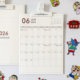 森屿暖树2026年日历简约可壁挂日历2025办公室工位冰箱磁吸计划表