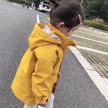 时尚 儿童外套韩版 男童女童春装 防风衣中大童冲锋衣洋气亲子装 潮衫