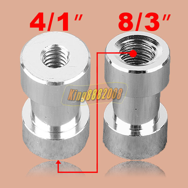 三脚架转灯架接头1/4转3/8螺丝