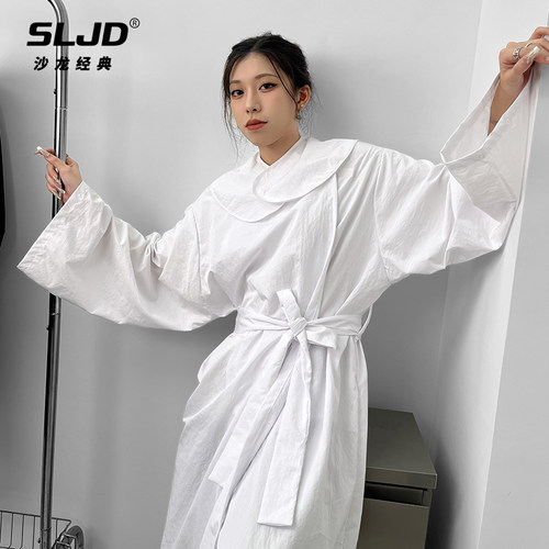 新款麦袍理发店美发客袍