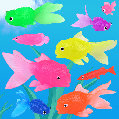 软胶迷你小鱼鱼模型戏水海洋动物