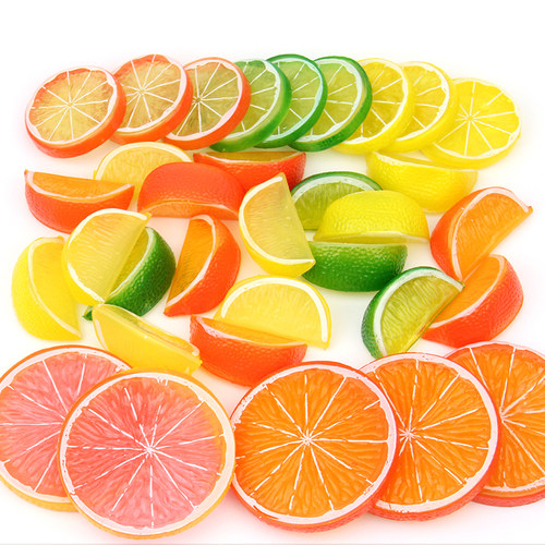 塑料柠檬片橙子切片水果切片早教