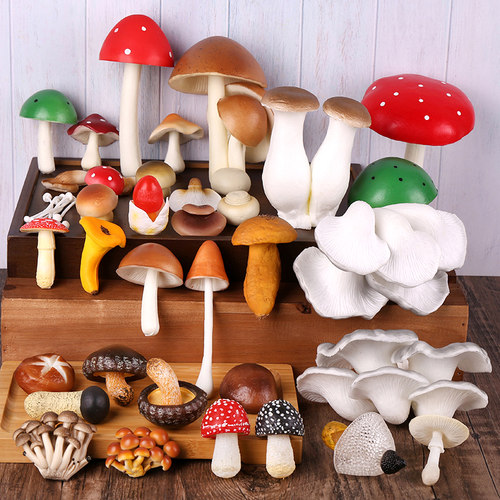 仿真蘑菇模型pu拍摄道具装饰摆件
