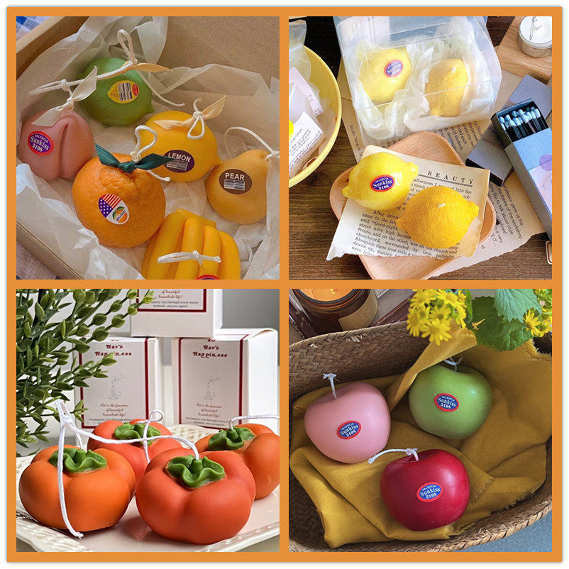 浪漫仿真水果造型柿柿如意