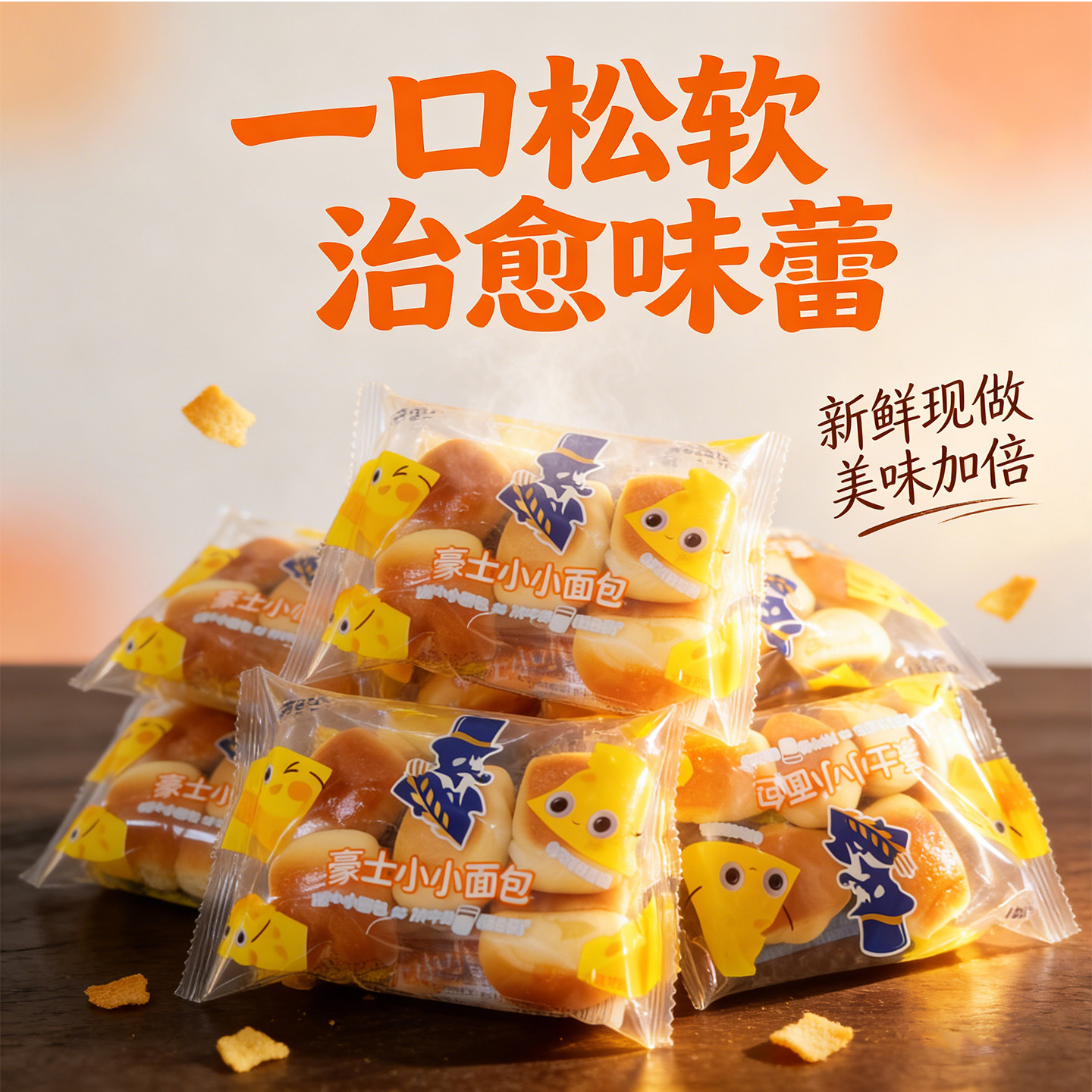 豪士小小面包整箱早餐夹心吐司