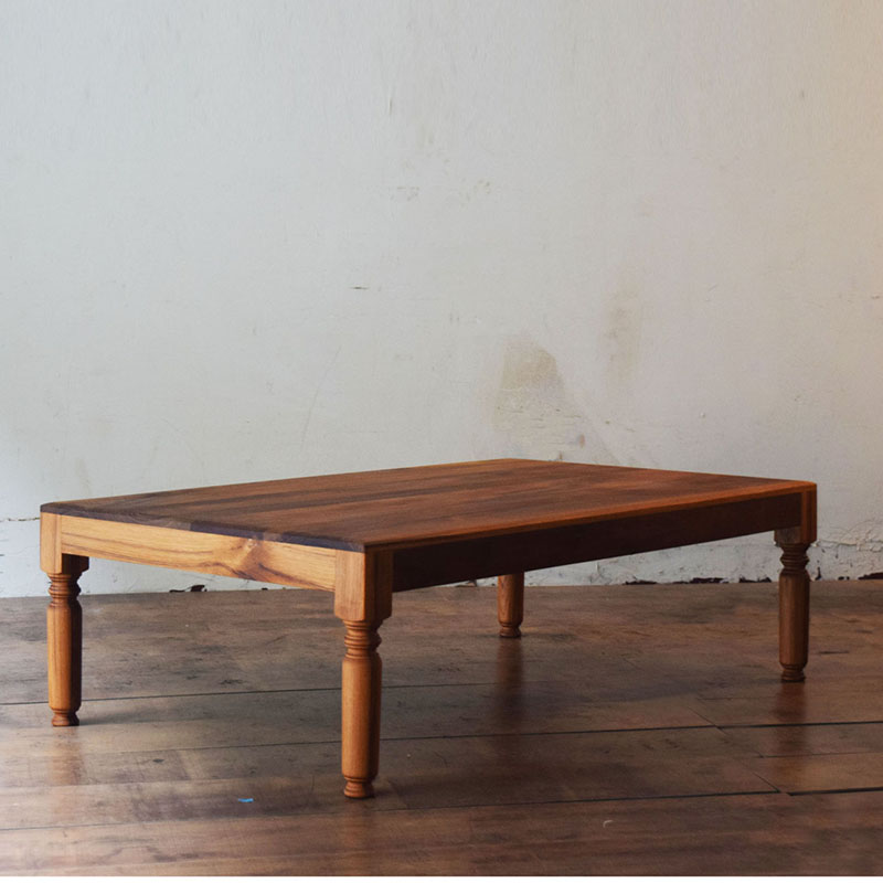 黑不二/缅甸柚木 | 日式实木桌实木茶几桌客厅设计日式侘寂风