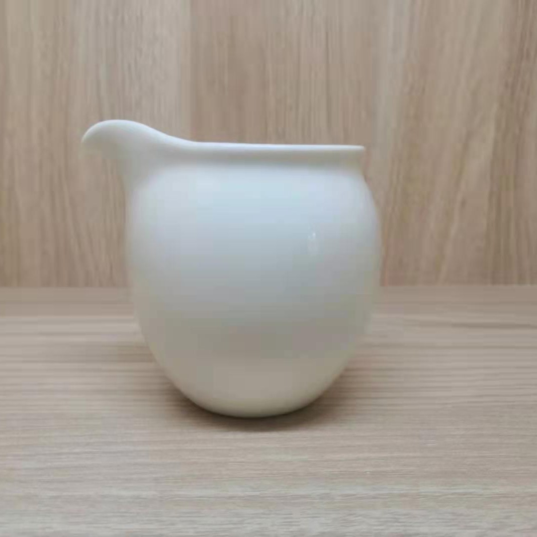 五大名窑定窑白釉定瓷光面公道杯分茶器日用