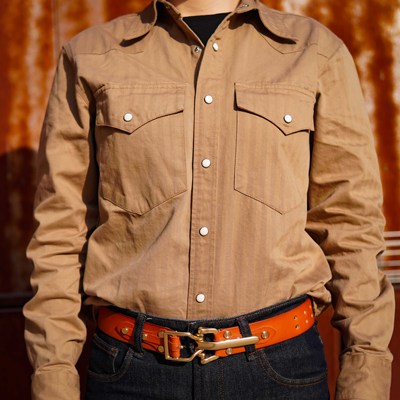 美式复古简约棉质衬衫RL工装复刻版