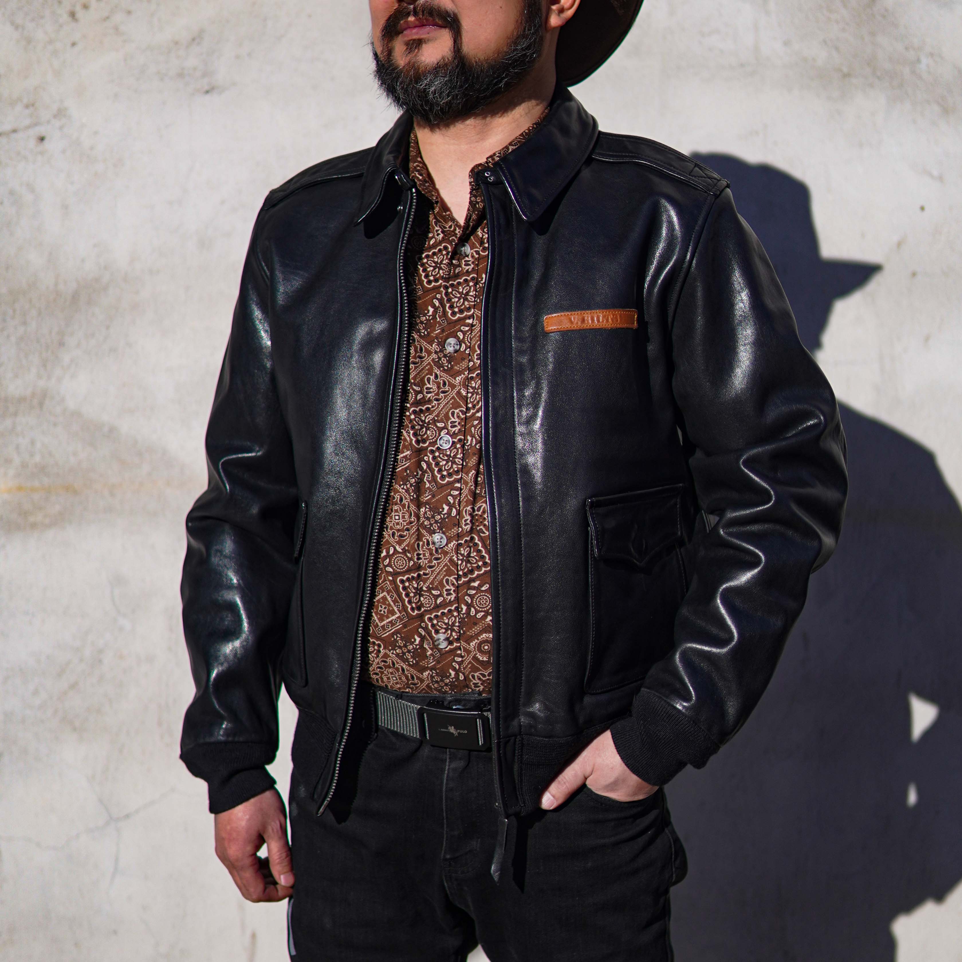 牛皮A2飞行夹克经典百搭