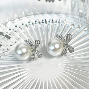 2025新款 天然澳母贝珍珠耳钉S925纯银针轻奢高级感耳饰女耳环 爆款