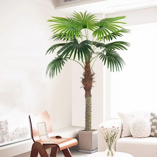 仿真椰子树假椰树棕榈树仿生扇葵树室内外落地摆件软装造景