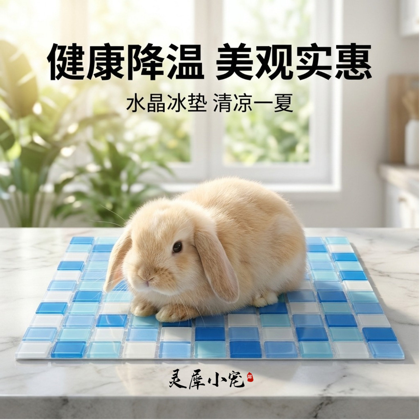 夏季美物小宠水晶降温垫图片
