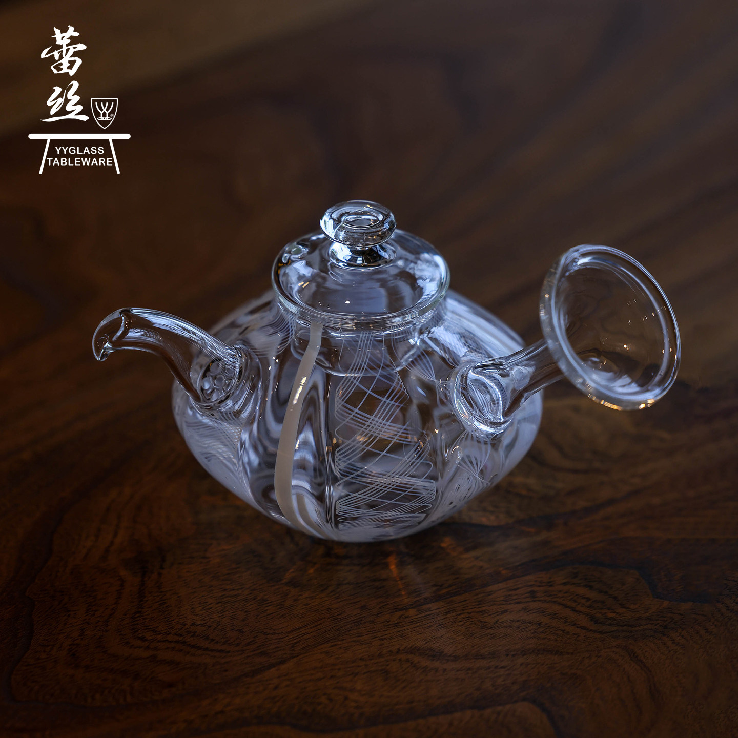 雅雅高硼硅耐高温蕾丝羽立水杯