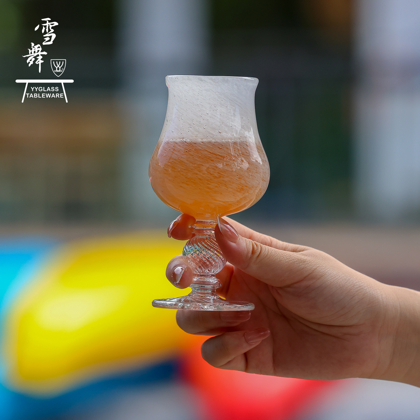 yyglass.雪舞冰织系列高硼硅耐高温玻璃茶具手工吹制威士忌杯酒杯