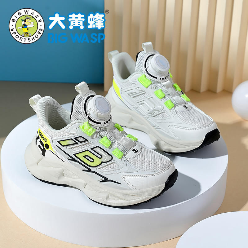 大黄蜂男童运动鞋2025新款春款男孩鞋子网面透气超轻儿童跑步鞋潮