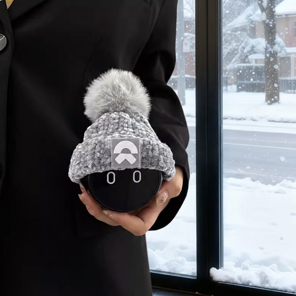 适用蔚来nomi帽子个性汽车集合改装新年糯米创意装饰可爱车载配件