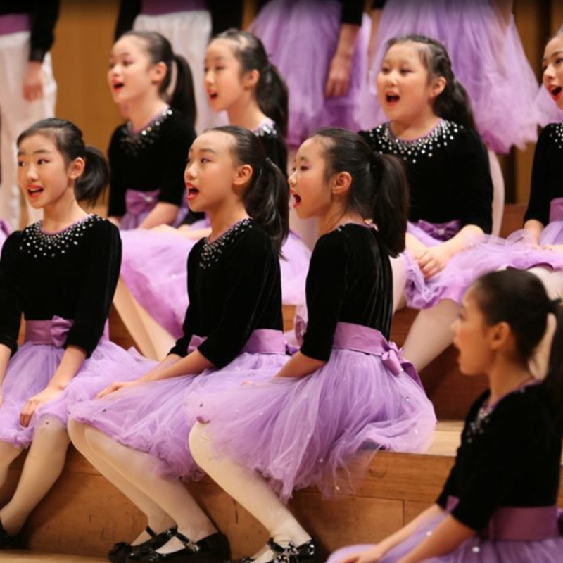 六一儿童合唱演出服中小学生男女童演讲诗歌朗诵礼服表演服红歌